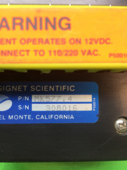 SIGNET DIGITAL FLOMETER MK577.4 LITER PER MINUTE