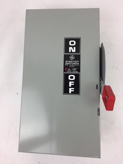 GE TH3222 HEAVY DUTY FUSIBLE SAFETY SWITCH 60AMPS 240VAC 250VDC 15HP 2P MODEL 10