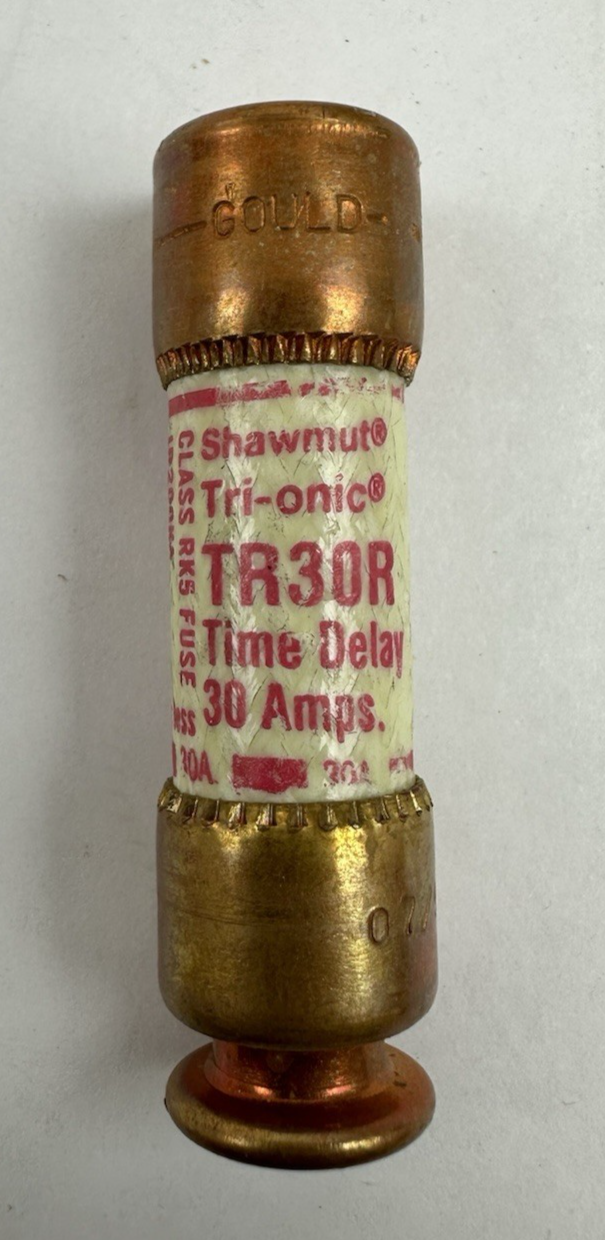 GOULD SHAWMUT TR30R TRI-ONIC FUSE TIME DELAY 30 AMP 250V LOT OF 5