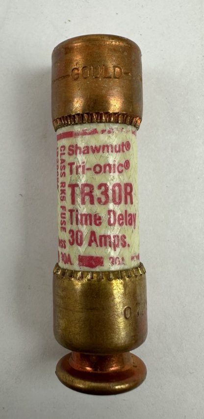 GOULD SHAWMUT TR30R TRI-ONIC FUSE TIME DELAY 30 AMP 250V LOT OF 5