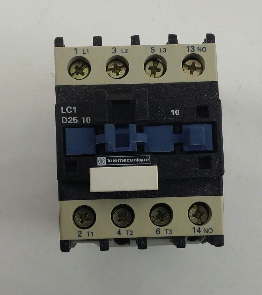 TELEMECANIQUE LC1D2510L6 - CONTACTOR - 208V, 60Hz - 11kW-380/415V, 15HP-460V