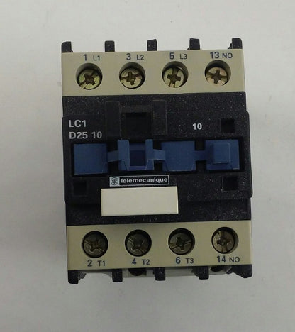 TELEMECANIQUE LC1D2510L6 - CONTACTOR - 208V, 60Hz - 11kW-380/415V, 15HP-460V