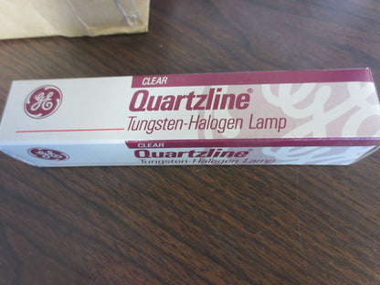GE Q150CL/DC QUARTZLINE TUNGSTEN-HALOGEN LAMPS, NEW SURPLUS  LOT of 6, 150W 120V