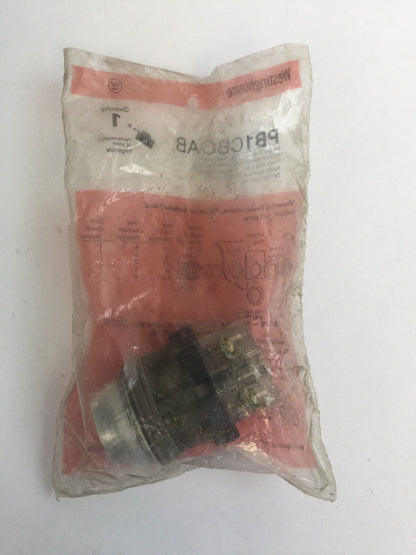 WESTINGHOUSE PB1CBOAB HEAVY DUTY OIL TIGHT PUSH BUTTON NO CAP PB1CB0AB