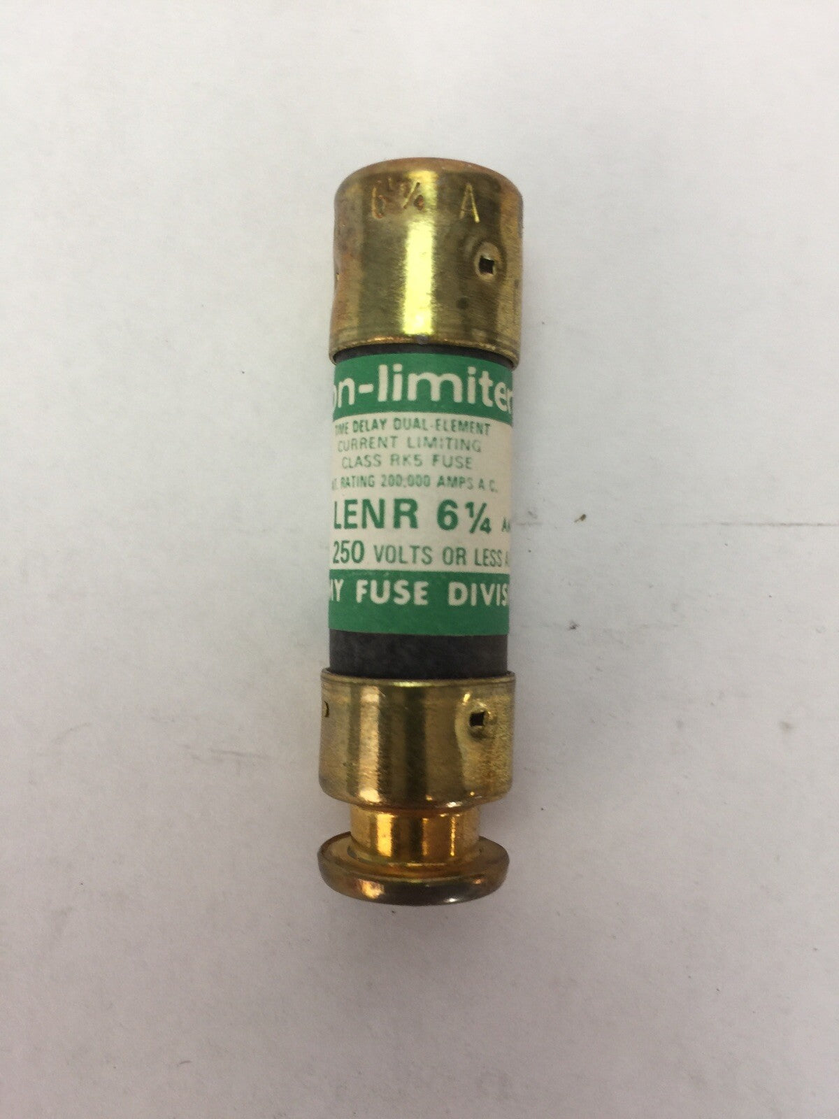 ECONOMY LENR 6-1/4 ECON-LIMITER CLASS RK5 FUSE 250VAC 6-1/4AMP (BOX OF 10)