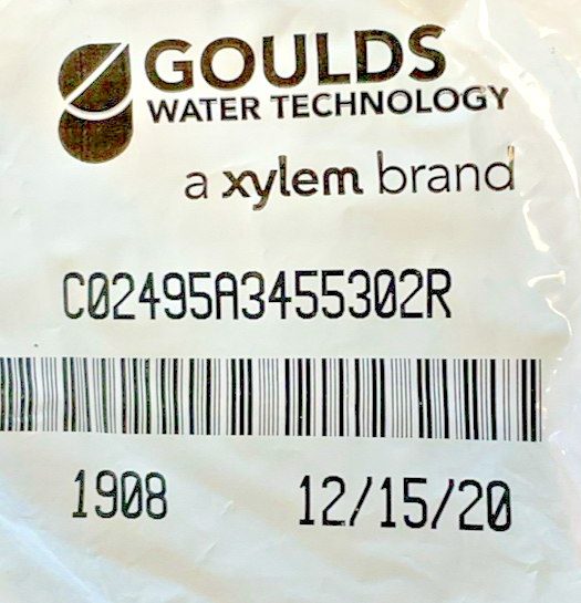 GOULDS C02495A3455302R O-RING