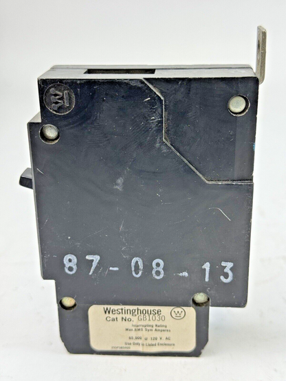 WESTINGHOUSE / CUTLER-HAMMER GB1030 - CIRCUIT BREAKER - 1 POLE/120VAC/30A - NEW