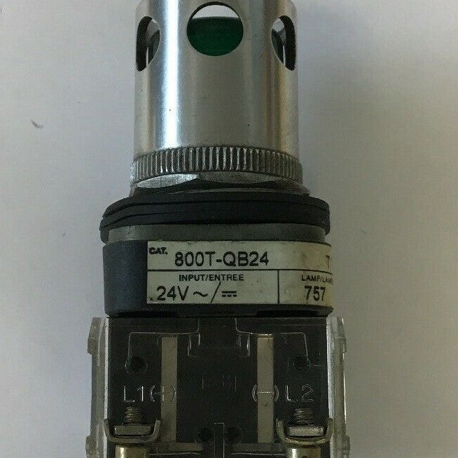 ALLEN BRADLEY 800T-QB24 SER T 24VAC/VDC PUSH BUTTON GREEN