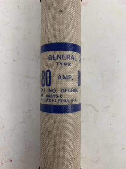 General Electric GF6B80 80A 600V Fuse "Lot of 3"