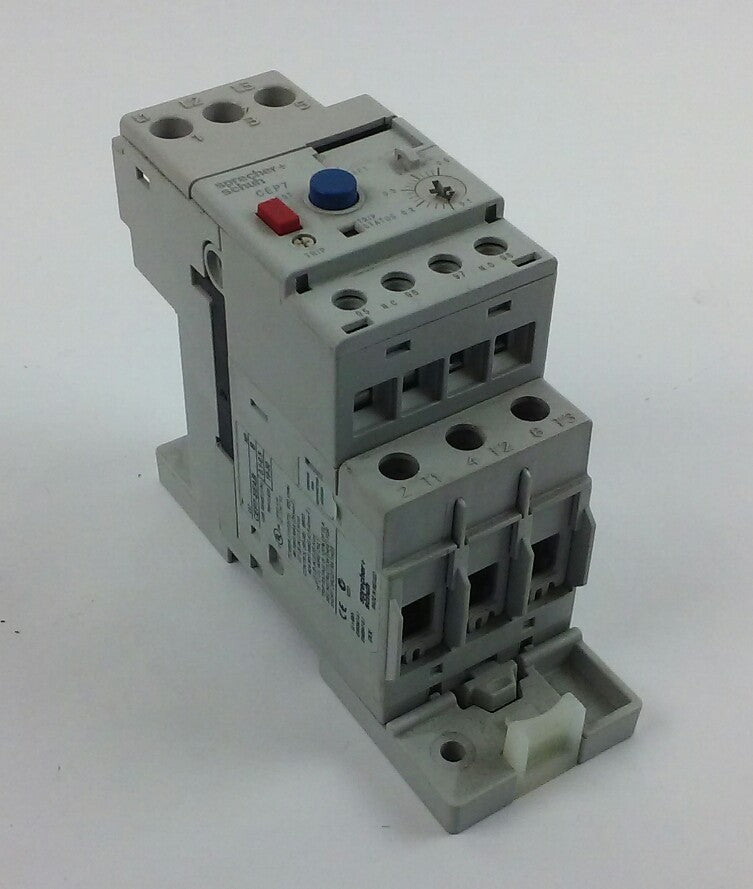 Sprecher Schuh CEP7EEAB Overload Relay (0.1 to 0.5 a) With CEP7-EPB (Used)
