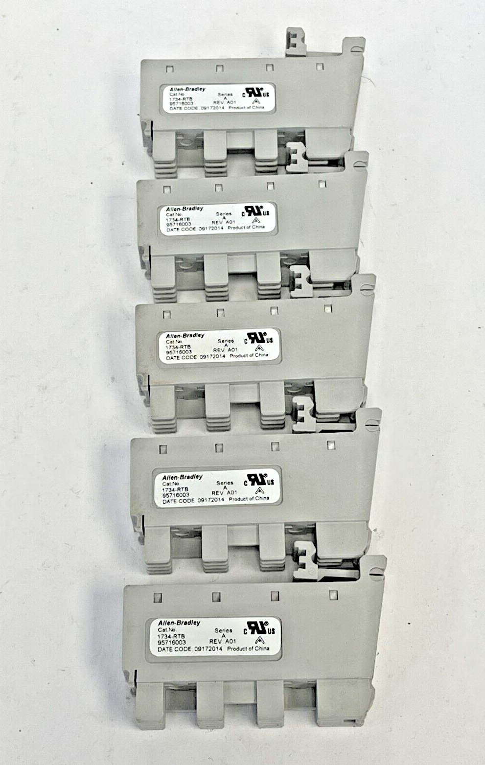 ALLEN BRADLEY *LOT OF 5* - 1734-RTB SER. A - TERMINAL BLOCK - POINT I/O