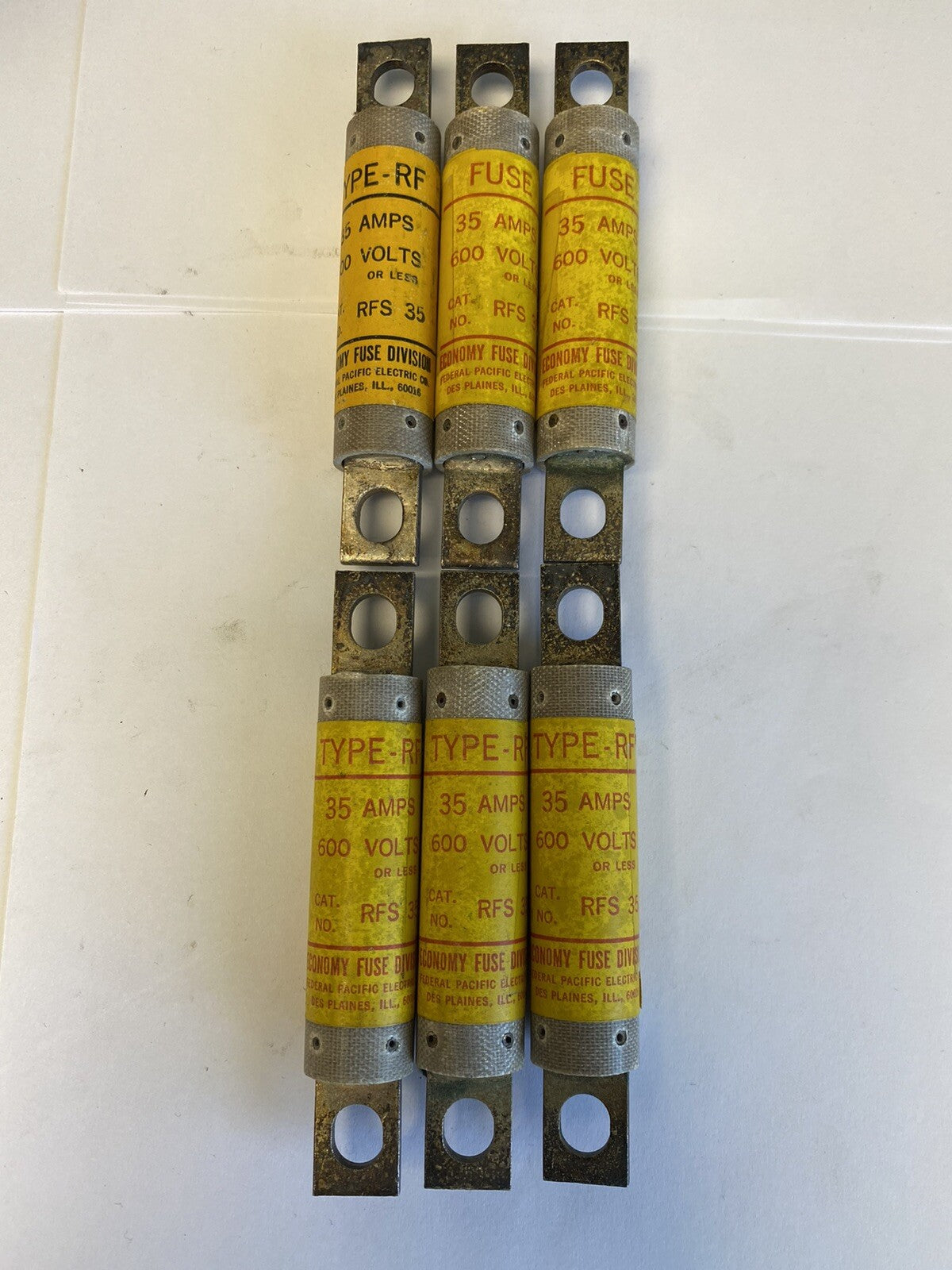 Economy Fuse RFS35 35A 600V Fuse “Lot of 6”
