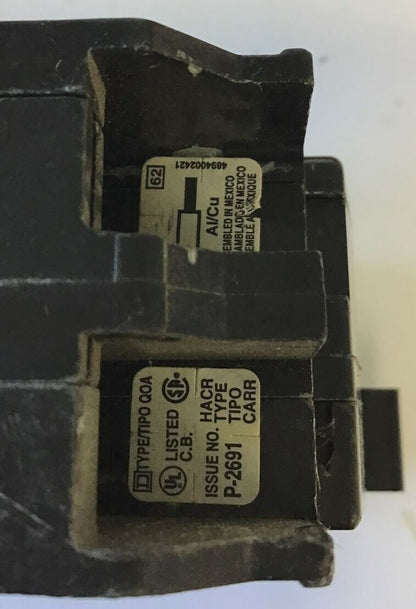 SQUARE D QO2100VH CIRCUIT BREAKER 100A 120/240VAC 50/60HZ  2POLE