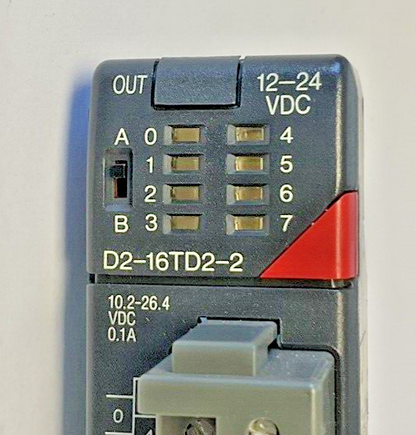 AUTOMATION DIRECT D2-16TD2-2 INPUT MODULE 10.2-26.4VDC 0.1A