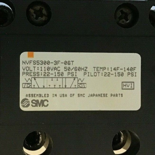 SMC NVFS5300-3F-06T 110VAC 50/60HZ 22-150PSI/ AC88-132V,50HZ AC94-138V,60HZ