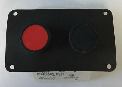 SQUARE D 9001 B48 2 BUTTON PUSH BUTTON STATION 600VAC SER.B