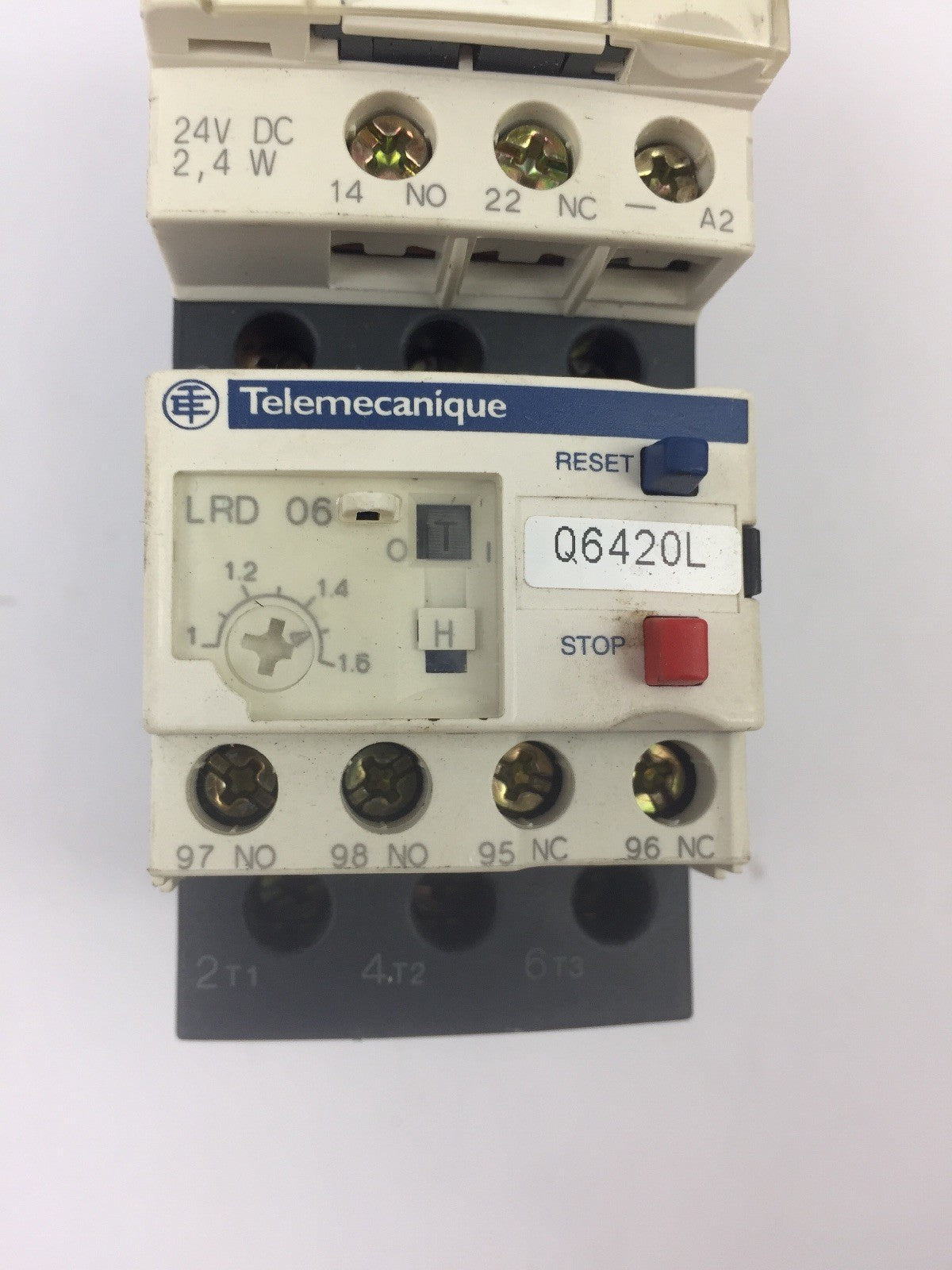 TELEMECANIQUE LC1D09BL CONTACTOR LRD06 OVERLOAD RELAY LAD4TBDL 24V
