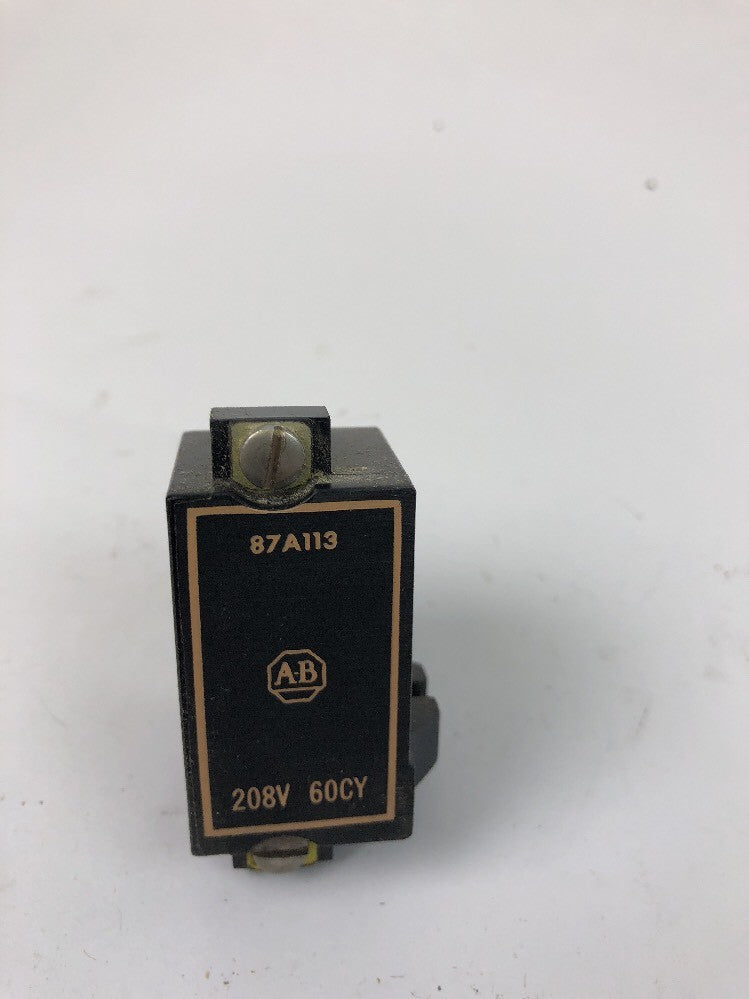 ALLEN BRADLEY 87A113 COIL 208 V 60 CY