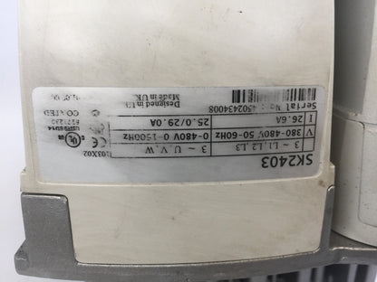 EMERSON SK2403 INVERTER 480V