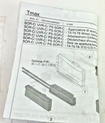 ABB 1SD A054872SHUNT OPENING RELEASE 125VDC 127VAC