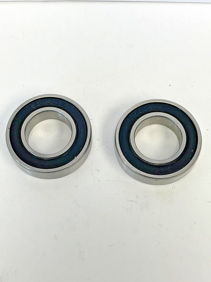 DUF *LOT OF 2*- 6005-2RS -DEEP GROOVE DOUBLE RUBBER SEAL BALL BEARING-25x47x12mm