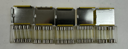 COOPER BUSSMANN MDL-1/4 GLASS TIME DELAY FUSE .25A 250V 5 PACK LOT OF 5