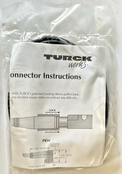 TURCK PKGC 4Z-2/S760/S771 CABLE/CORDSET 125VAC/VDC 4A ***LOTOF2***