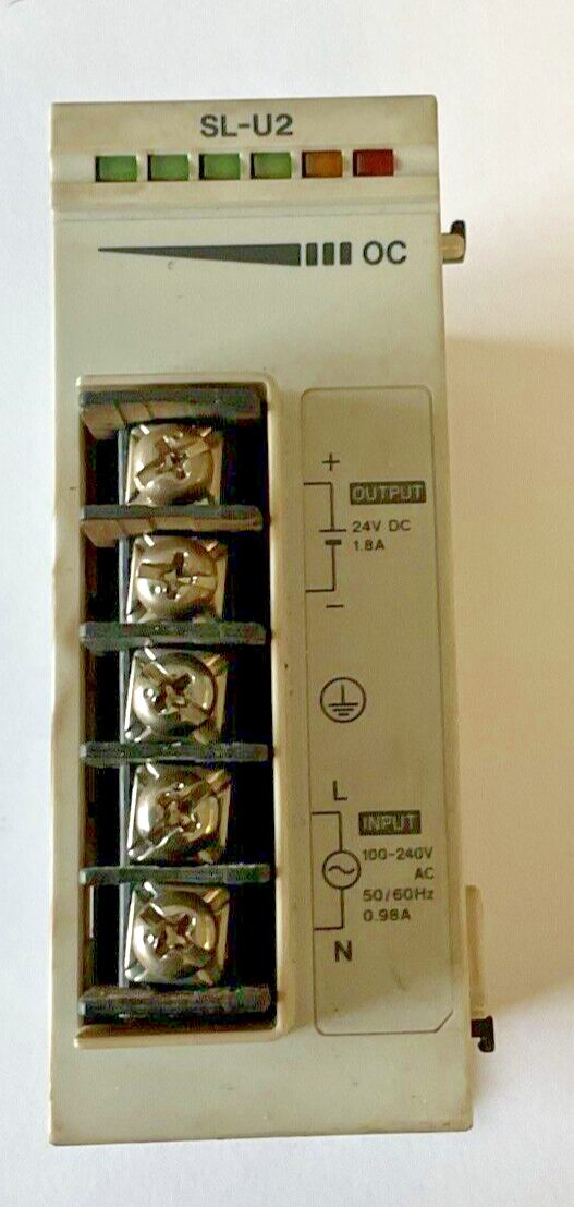 KEYENCE SL-U2 POWER SUPPLY MODULE 240VAC 50/60HZ 0.98A 24VDC