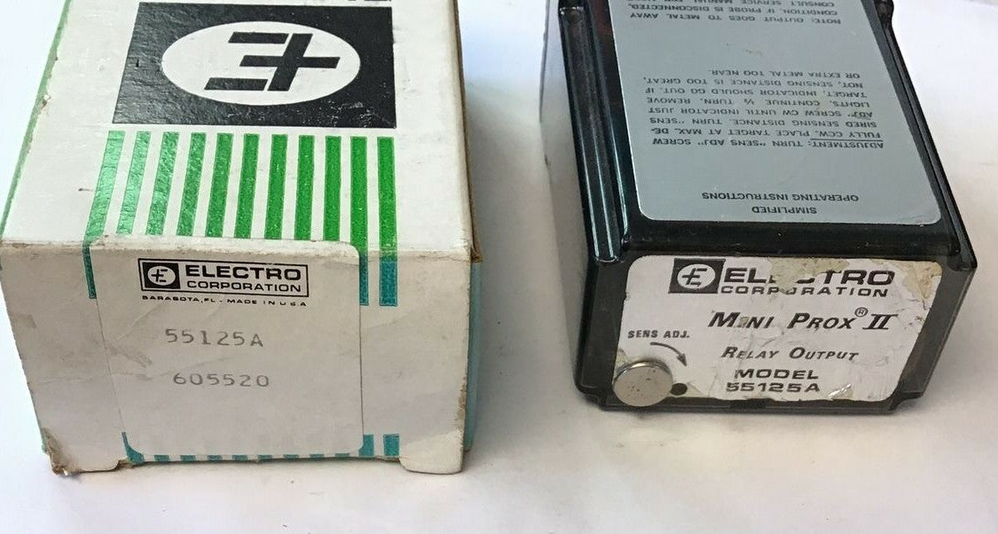 ELECTRO CORP. 55125A MINI PORX II RELAY OUTPUT 115VAC 50/60HZ 5W 24VDC