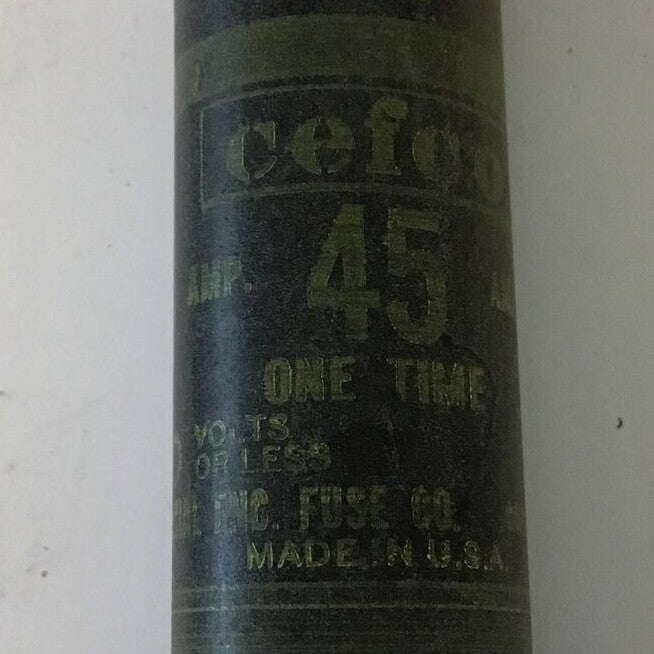 CEFCO OT 45/600 ONE TIME FUSE 45A 600V ****LOTOF5****