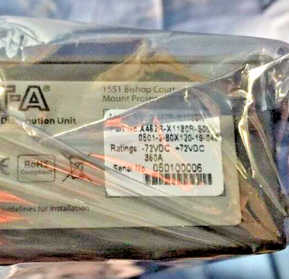 E-T-A X482R-X1180R 1U POWER DISTRIBUTION X482R-X1180R-0501-2-80X120-19-048 360A