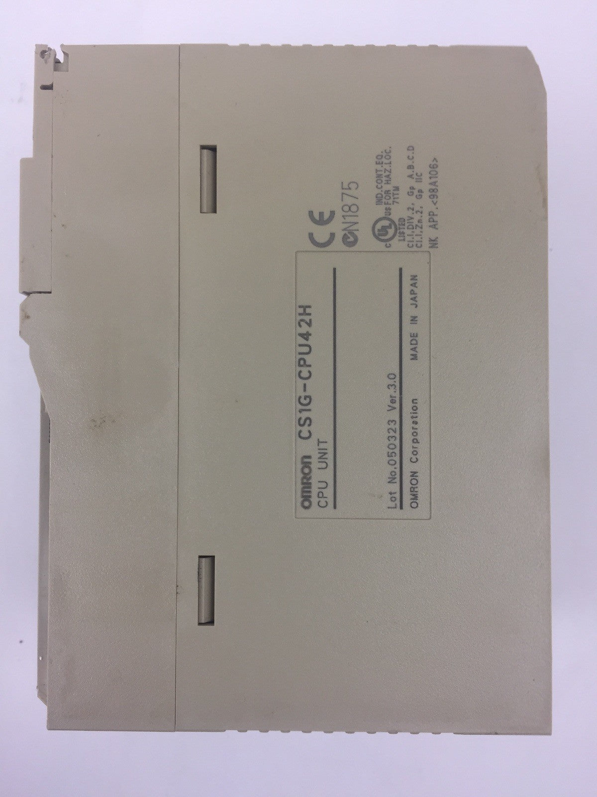 OMRON SYSMAC CS1G-CPU42H CPU UNIT / MODULE + CS1W-SCB21-V1 SERIAL COMM. BOARD