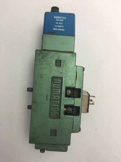 NUMATICS 123BA400L049Z PNEUMATIC VALVE 236-384B 24 VDC 4.0 WATTS