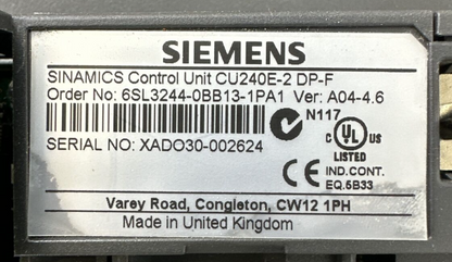 SIEMENS 6SL3224-0BE27-5UA0 POWER MODULE 240 BOP-2 CU240E-2 DP-F *PLASTIC CRACKED