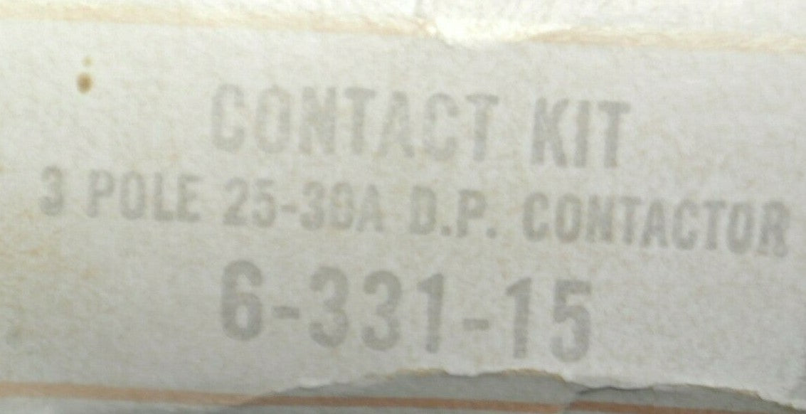 CUTLER-HAMMER 6-331-15 CONTACT KIT / 3 POLE / 25-30A / NEW SURPLUS