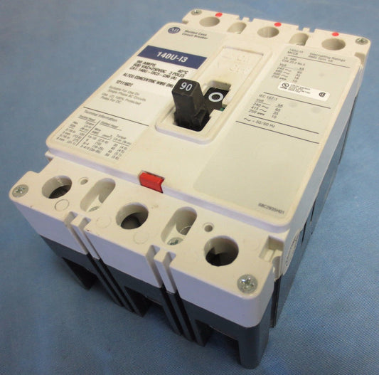 ALLEN-BRADLEY 140U-I3C3-C90 MCCB CIRCUIT BREAKER - 90A 600VAC 250VDC NEW SURPLUS