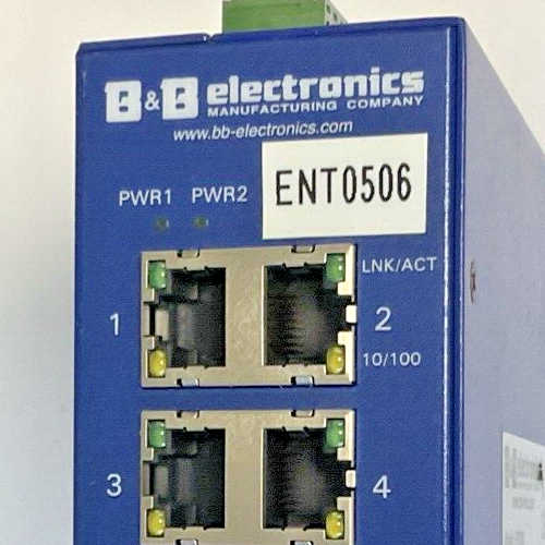B&B ELECTRONICS EIR306 ETHERNET SWITCH 6 COPPER PORTS 10-30VDC