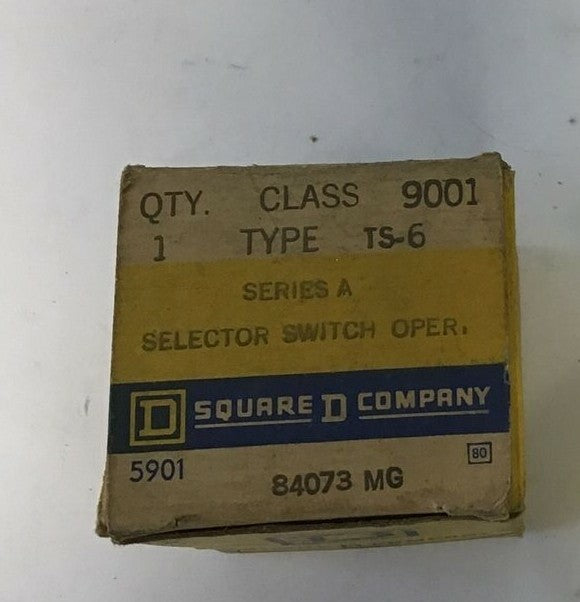 SQUARE D 9001 TS-6 SELECTOR SWITCH OPERATOR SER.A