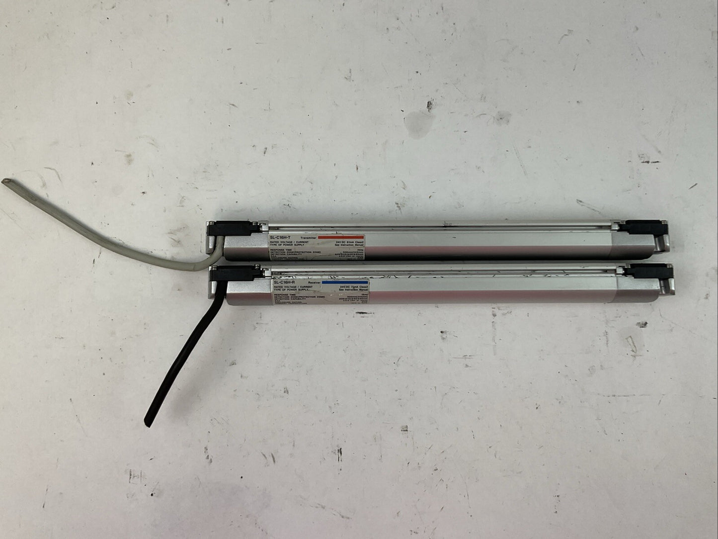 KEYENCE SL-C16H-T TRANSMITTER SL-C16H-R RECEIVER 24VDC LIGHT CURTAIN
