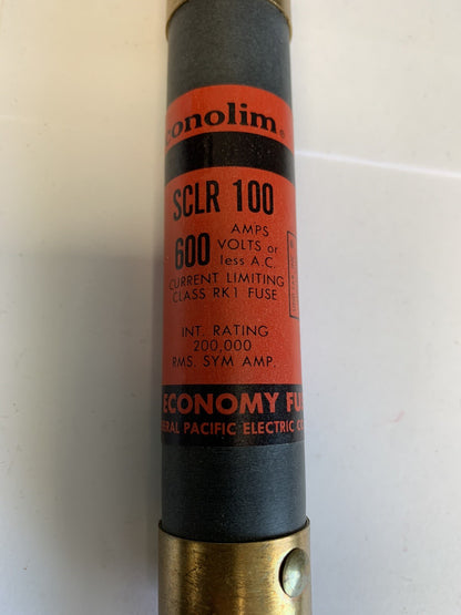 Economy Fuse SCLR100 100A 600V Fuse