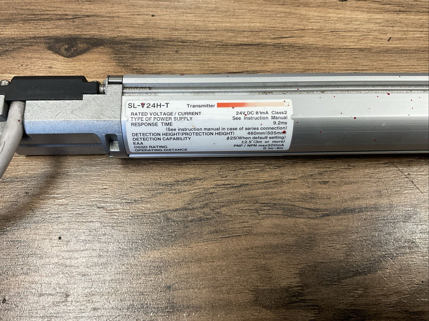 KEYENCE SL-V12H-T SL-V24H-T SL-V12H-R SL-V24H-R LIGHT CURTAIN VER 3 24VDC