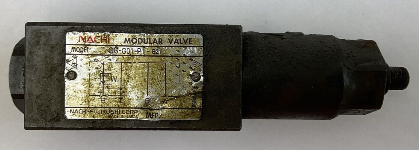 NACHI OG-G01-P1-E21 MODULAR VALVE