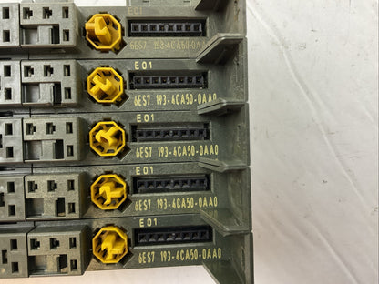 SIEMENS TERMINAL MODULE 6ES7 193-4CA50-0AA0 TM-E15C26A1 (LOT OF 5)