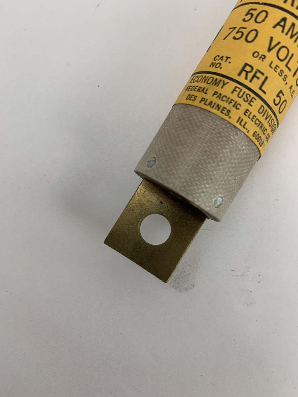 Economy Fuse RFL50 50A 750V Type-RF Fuse "Lot of 6"