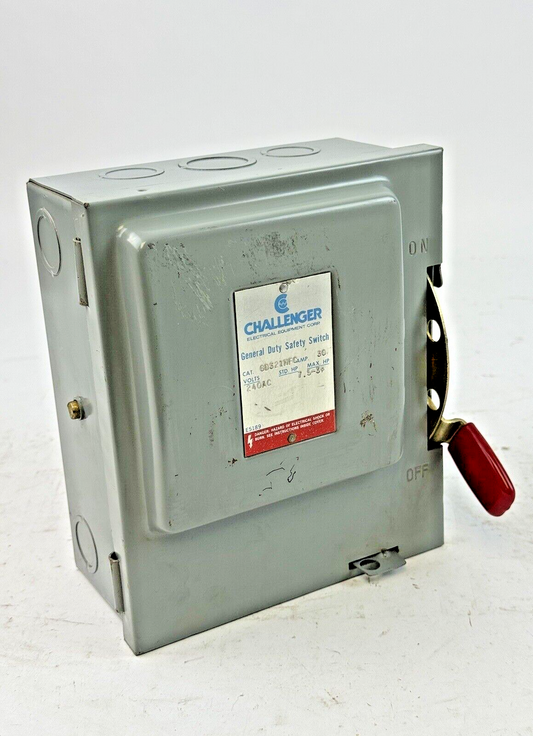 CHALLENGER - GD321NFC - SAFETY SWITCH - 30A/ 240VAC/ 3 POLE/ TYPE 1