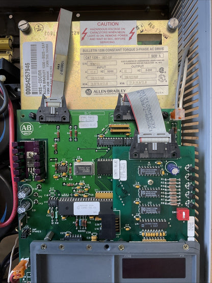 ALLEN BRADLEY 1336-B025-EAF CONSTANT TORQUE 3PH AC DRIVE OUTPUT 460VAC 33.0KVA