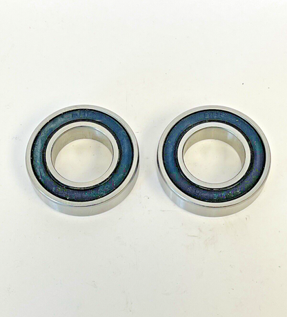 DUF *LOT OF 2*- 6005-2RS -DEEP GROOVE DOUBLE RUBBER SEAL BALL BEARING-25x47x12mm