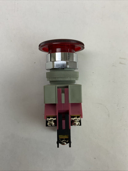 IDEC AVLW49902D-R-24V RED ILLUMINATED TWIST PUSH BUTTON EMERGENCY STOP