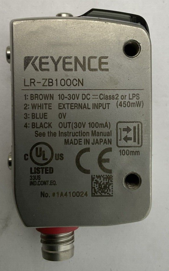 KEYENCE LR-ZB100CN LASER SENSOR 10-30VDC