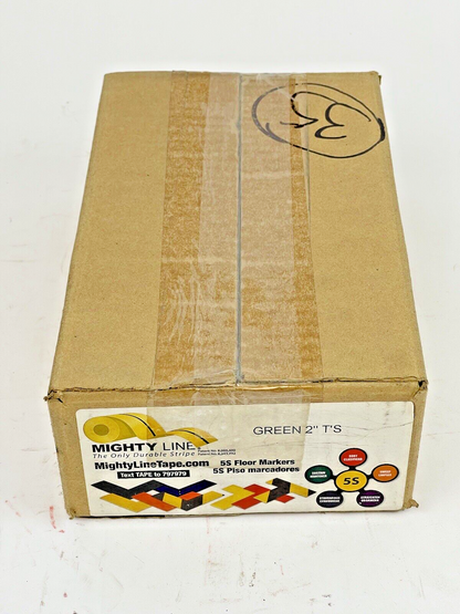 MIGHTY LINE TAPE - GREEN T - BOX of 60 T'S - INDUSTRIAL TAPE - 6"X6"X2"